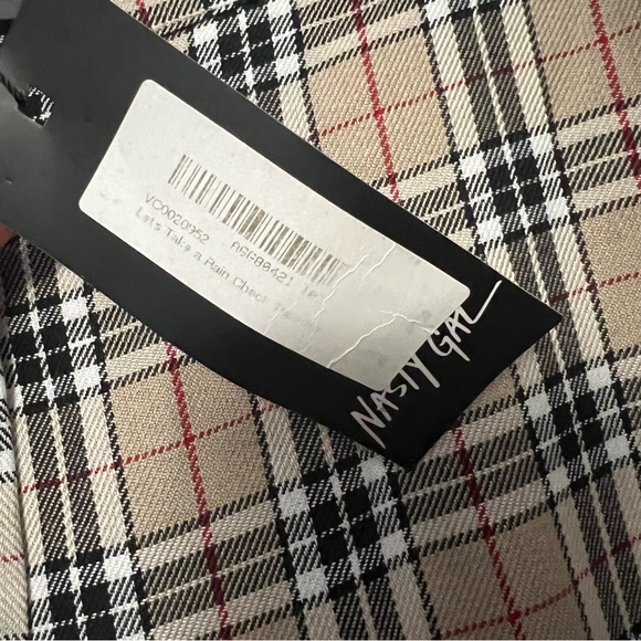 Nasty Gal Collection High Rise Plaid Pants 6 - Picture 5 of 6
